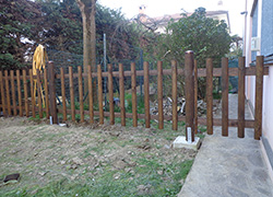 recinzione in legno